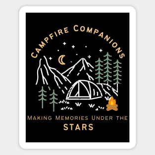 Camping Buddies - Campfire Companions: Making Memories Under the Stars Sticker